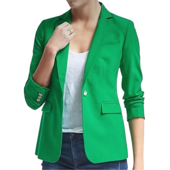 Banana Republic Jackets & Blazers - Banana Republic Kelly Green Blazer 4